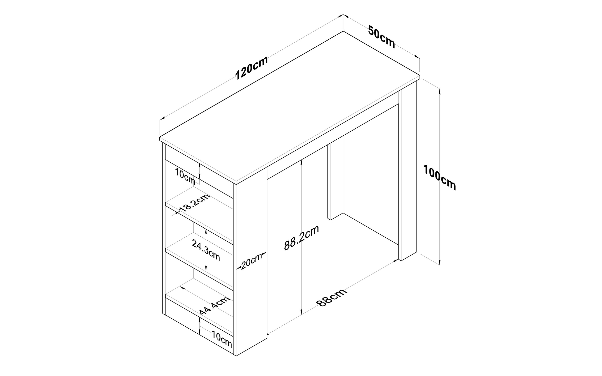Размери на - Masa de bar Access Masa de bar Access